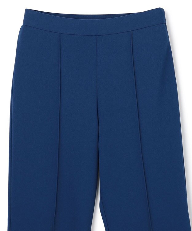 uncrave ジョーゼットダブルジャージー フレアパンツ ブルー