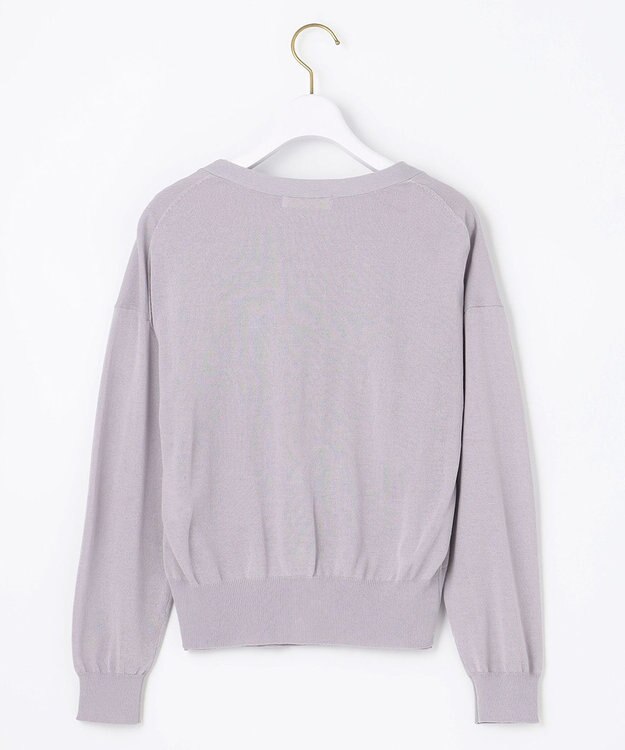 ANY SIS S 【美人百花6月号掲載】2SET シアーカーディガン アンサンブル ラベンダー