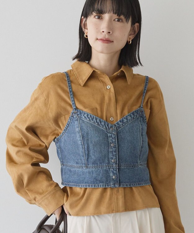AMERICAN HOLIC デニムキャミビスチェ Light Indigo