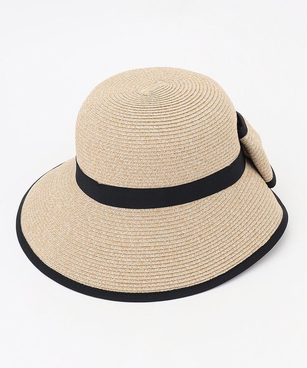 TOCCA 【UV97%以上カット・吸水速乾・抗菌防臭・洗える・サイズ調整可】BACK RIBBON HAT ハット ブラック系