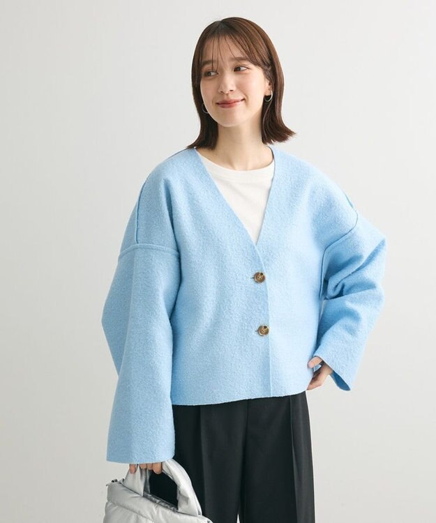 Green Parks リバーシブルカーディガン Blue
