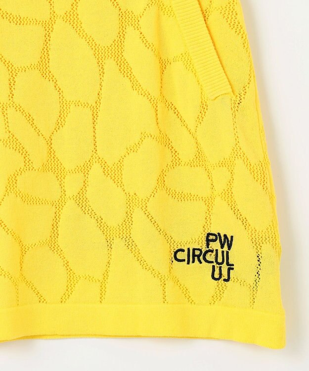 PW CIRCULUS 【WOMEN】ジラフメッシュ スカート ゴルフウェア レディース イエロー系