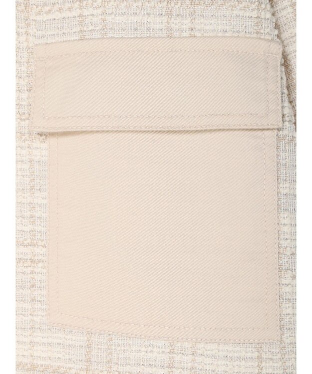 earth music&ecology ツイードジャケット（ｃｈｅｃｋ） Ivory