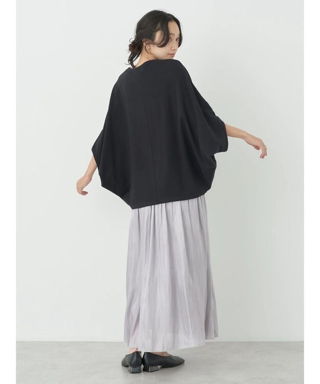 earth music&ecology シャイニーギャザースカート Light Gray