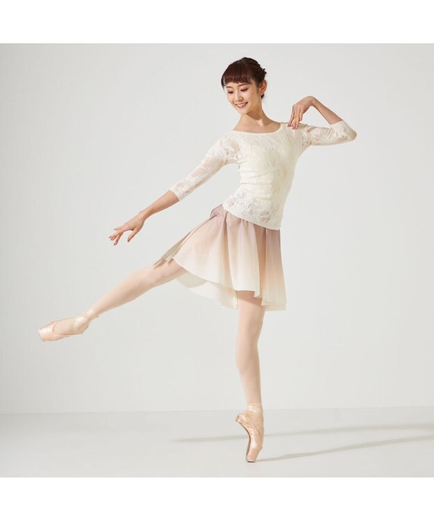 Chacott Chacott BALANCE【ノーソーイングニット】オーロラシアーレーストップ オフホワイト