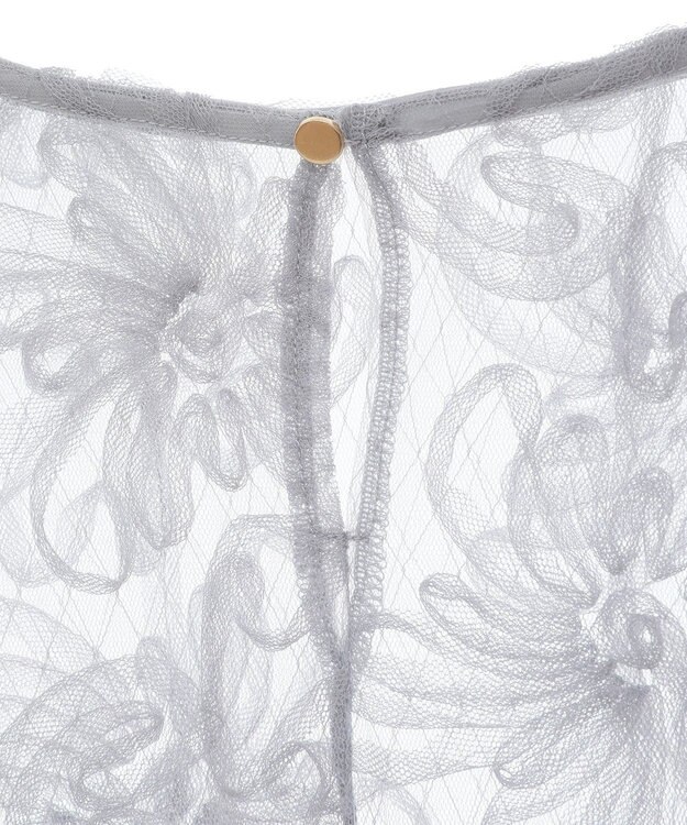 Green Parks チュールレイヤードブラウス White