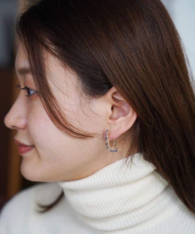 CASUMINO sweet pie iolite mini ピアス gold