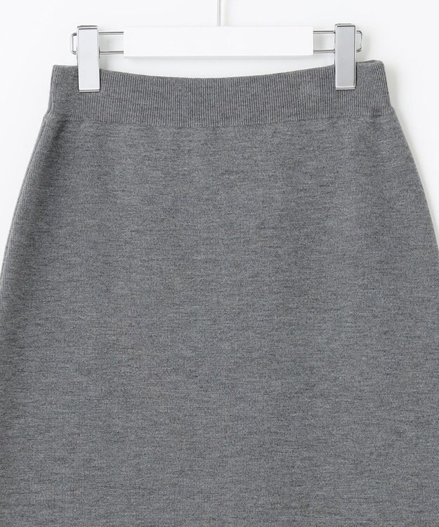 自由区 S 【WEB&一部店舗限定】スムージーニット スカート チャコール