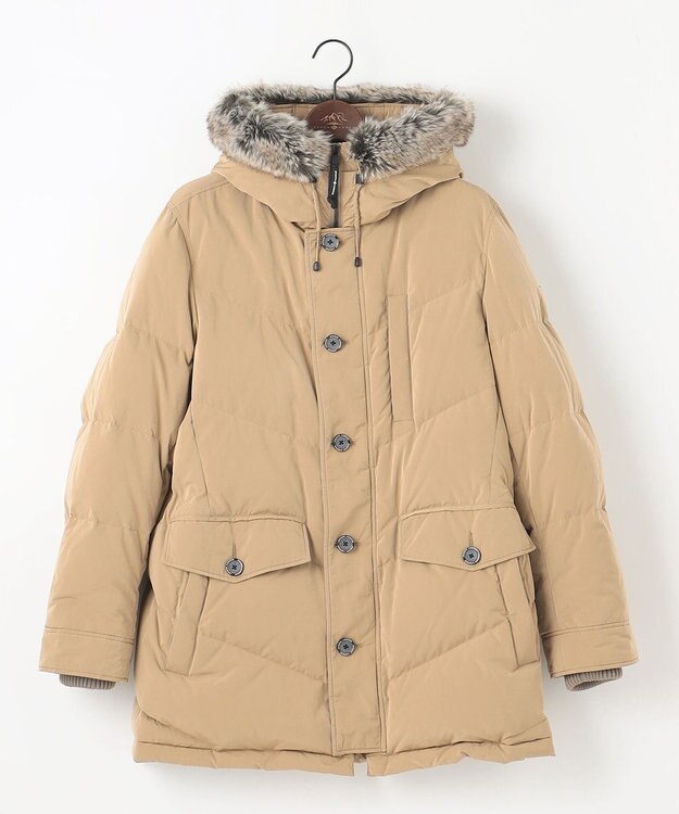 JOSEPH ABBOUD MOUNTAIN 【ECO撥水/ECOファー/9ポケット/ユニセックス】ＰＥ／ＮＹピーチダウン コート ベージュ系