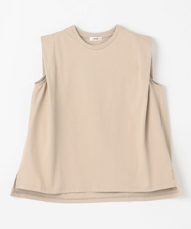 NAVE 【ReNAVE・洗える/接触冷感/UVケア】ファンクションＴ ノースリーブ ベージュ系