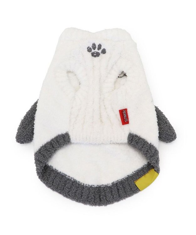 PET PARADISE スヌーピー フェイス ニット 小型犬 ホワイト