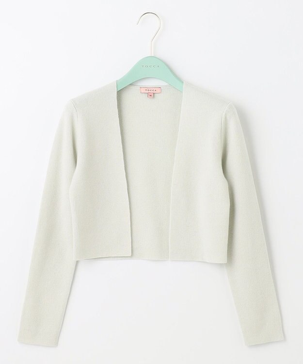 TOCCA 【洗える！】CASHEMERE ボレロ ライトグリーン系