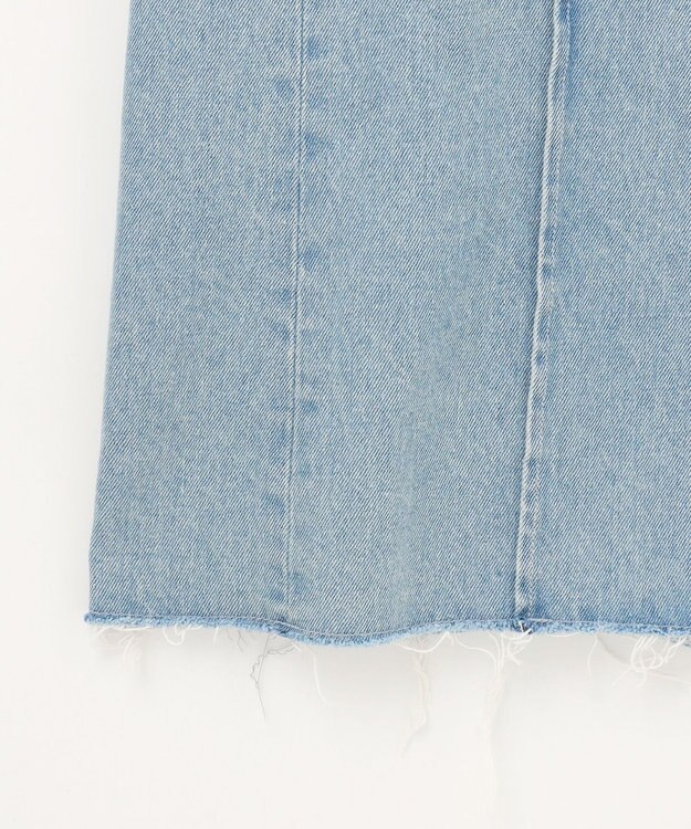 GRACE CONTINENTAL デニムタイトロングスカート サックス