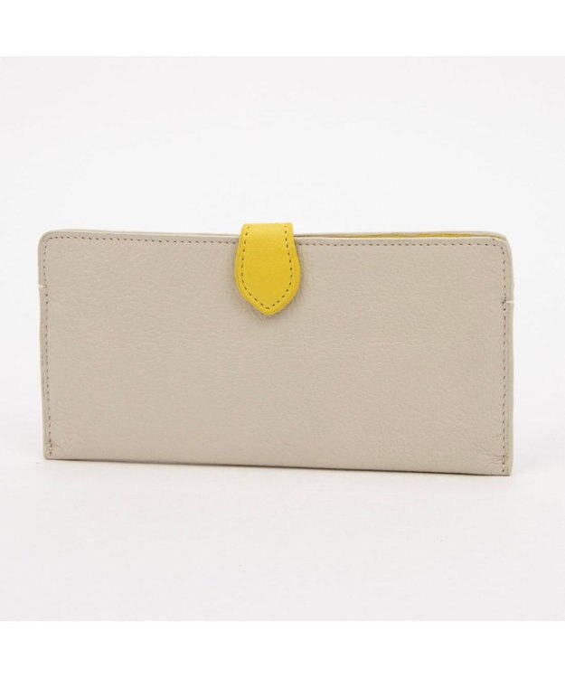 UNBILLION アトランタ ATLANTA / 牛革薄マチロングウォレット アイボリー