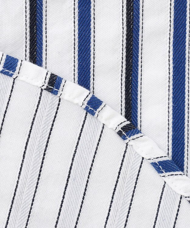 JOSEPH ABBOUD 【キングサイズ・吸水速乾・イージーケア】ソアロンストライプシャツ サックスブルー系1