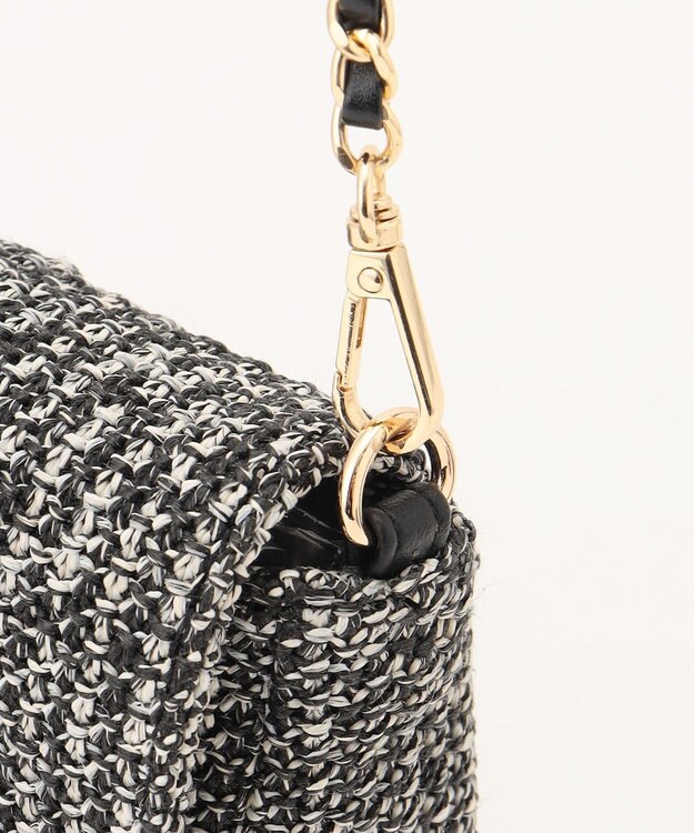 組曲 フラップミニショルダー バッグ ブラック系