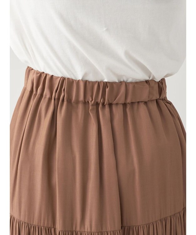 earth music&ecology ティアードスカート Camel