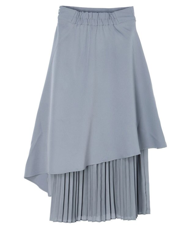 earth music&ecology プリーツドッキングスカート Blue