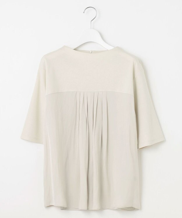 J.PRESS LADIES 【洗える・抗菌防臭・接触冷感・吸水速乾】ドライポンチ フレア カットソー ライトベージュ系