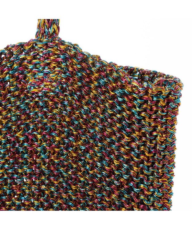 UNBILLION カシュカシュ cachecache / ラメ糸編みトートバッグ ミックス