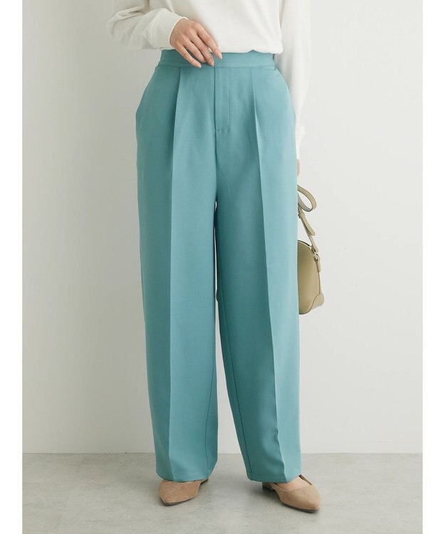 Green Parks ・Ｐｅｔｉｔ　Ｆｌｅｕｒ　センタープレスカラーパンツ Blue