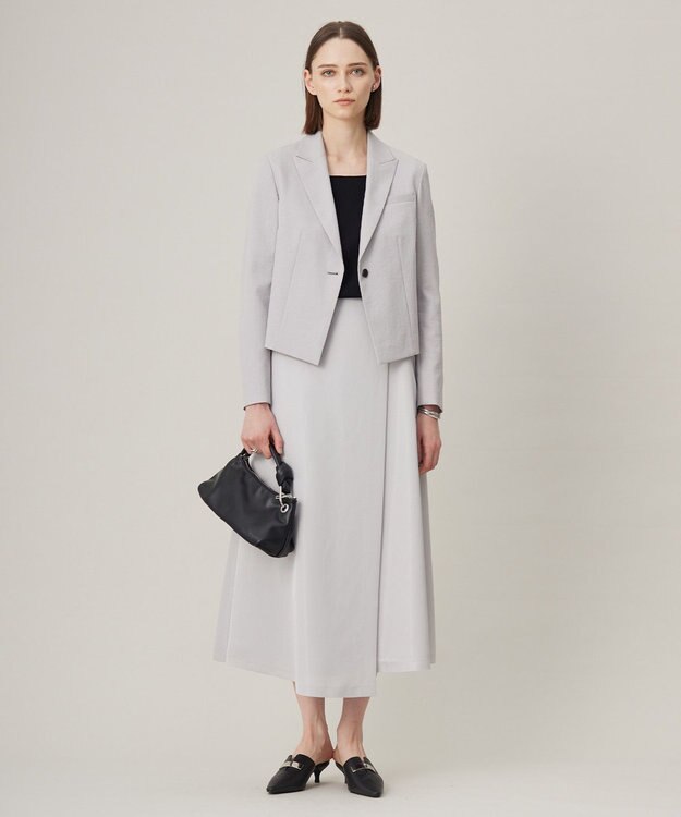 ICB 【洗える】トリアセブライトツイル  フレアスカート トープ系