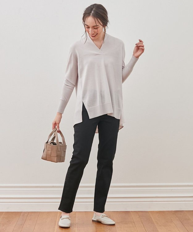 自由区 【WE WANT】365DENIM ストレートスリムデニム パンツ ブラック系