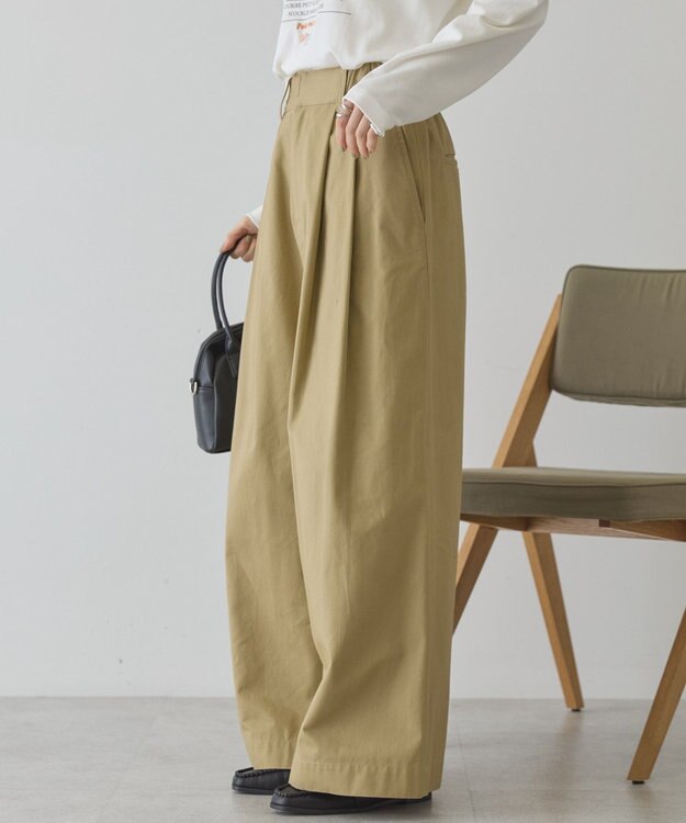 AMERICAN HOLIC ワイドチノパンツ Beige