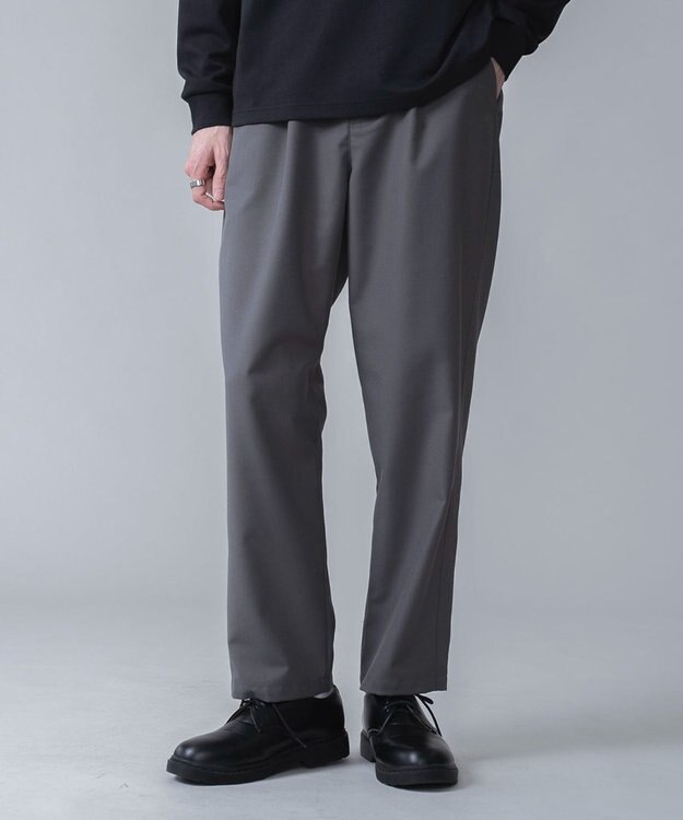 WEGO TRベルト付きスラックス ダークグレー