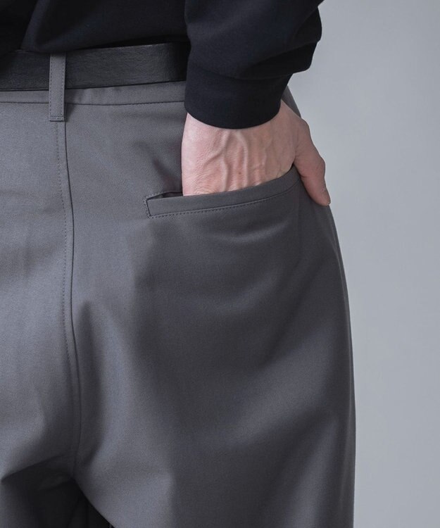 WEGO TRベルト付きスラックス ダークグレー