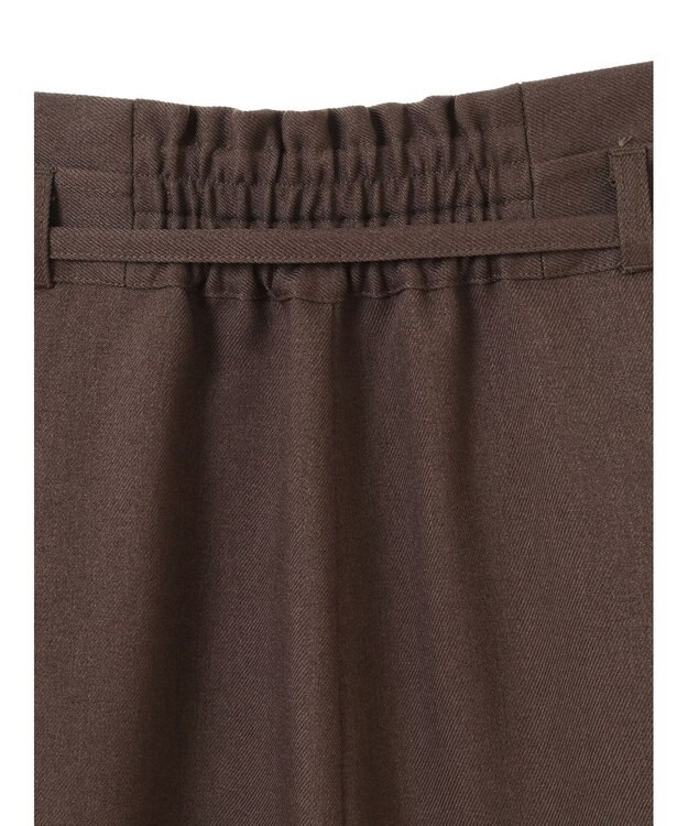 earth music&ecology ベルト付きワイドパンツ Brown