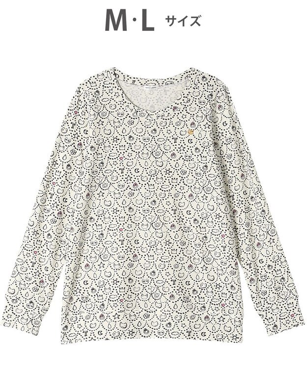 tsumori chisato SLEEP ツモリチサト トップス 長袖 ルームウェア レディース UTW461 /ワコール アイボリー