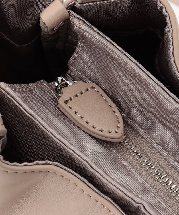 Y'SACCS イタリアンシープ 2wayラウンドトート グレージュ