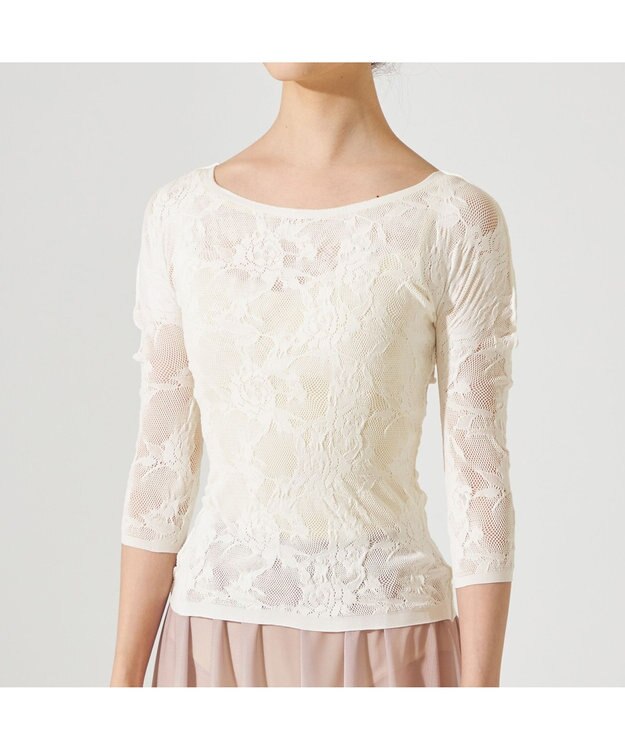 Chacott Chacott BALANCE【ノーソーイングニット】オーロラシアーレーストップ オフホワイト