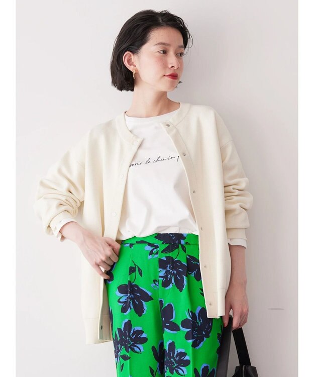 AMERICAN HOLIC エコカルットクルーネックカーディガン Off White