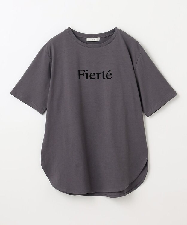 ANY フロッキーロゴテールTシャツ チャコール