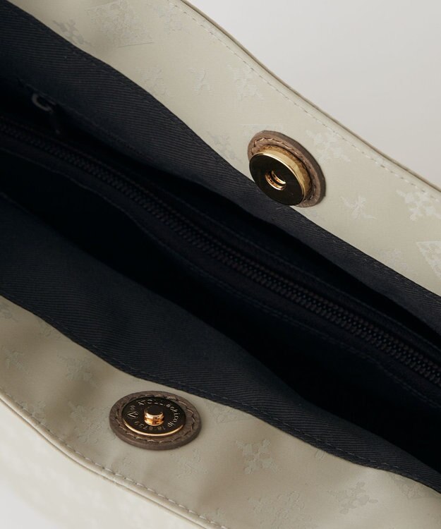 russet ナイロンジャガード2WAYショルダーバッグ(CE-1693) Ecru