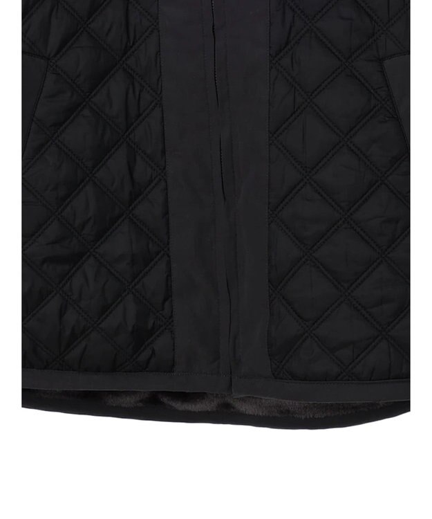 AMERICAN HOLIC キルポカリバーシブルキルティングミディコート Black