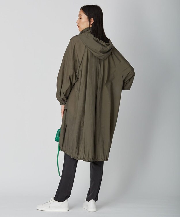 ICB 【撥水加工】シアーナイロンタフタ フーデットコート カーキ系