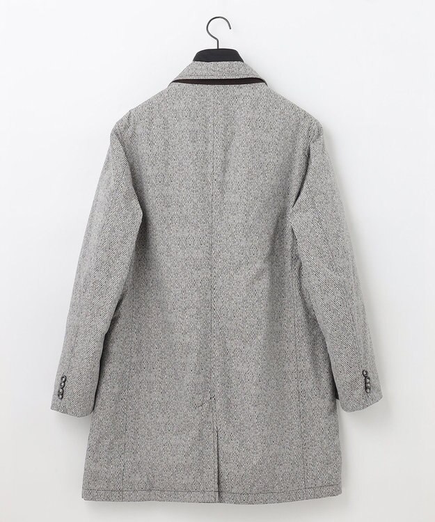 JOSEPH ABBOUD 【撥水/ダウン/ライナー取り外し可能】インターレースヘリンボン コート ライトグレー系7