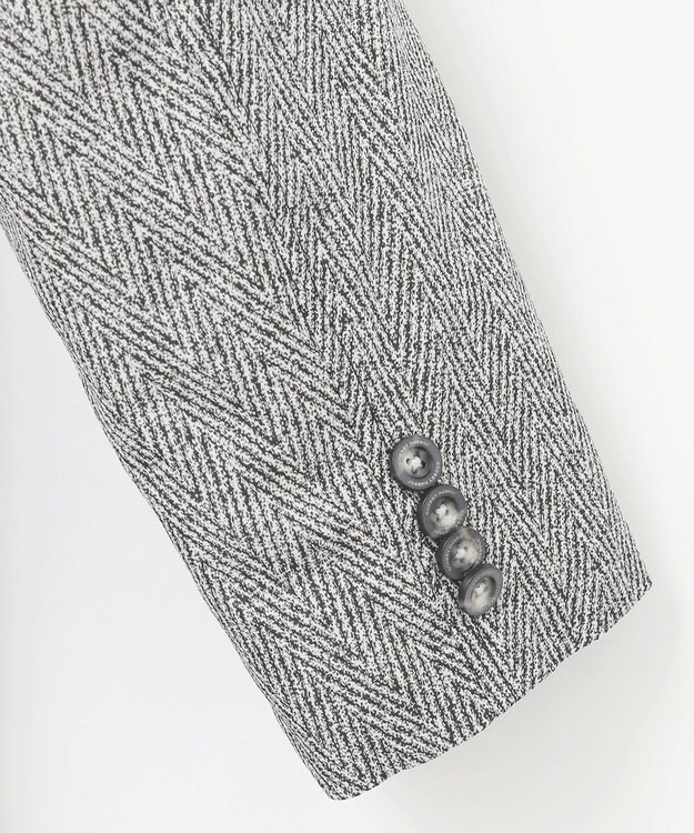 JOSEPH ABBOUD 【撥水/ダウン/ライナー取り外し可能】インターレースヘリンボン コート ライトグレー系7