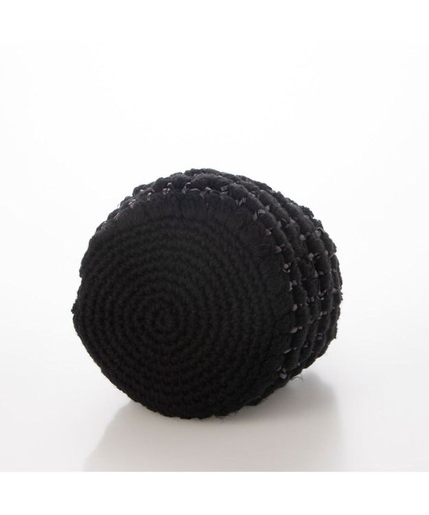 UNBILLION カシュカシュ cachecache / サテンリボン編み込み巾着ショルダー ブラック