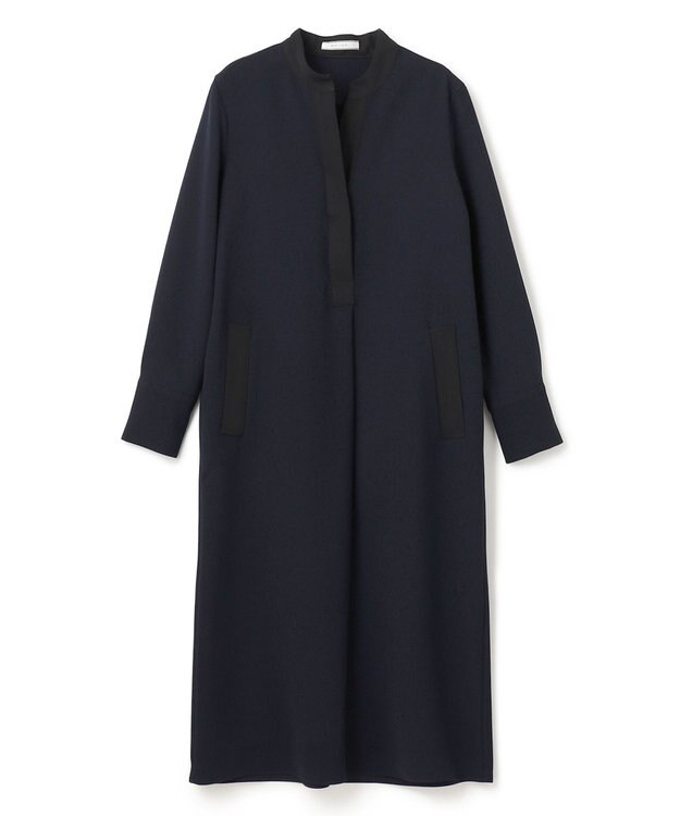 BEIGE， REINE / スキッパードレス Navy x Black