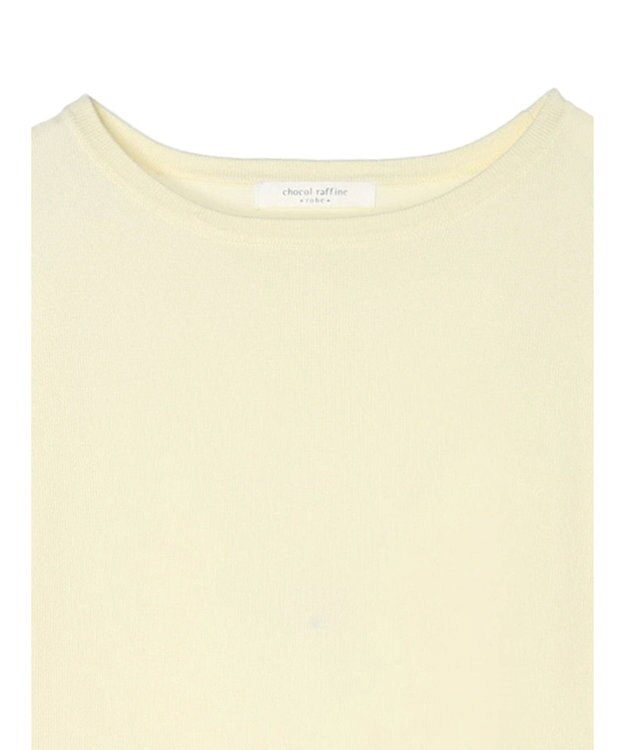 Green Parks プリーツ袖ニットプルオーバー Yellow