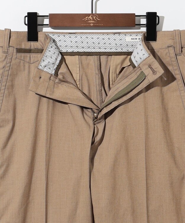 JOSEPH ABBOUD 【ウエストも伸びる!/ストレッチ/軽量/Eco撥水】マイクロピケストレッチ パンツ キャメル系7