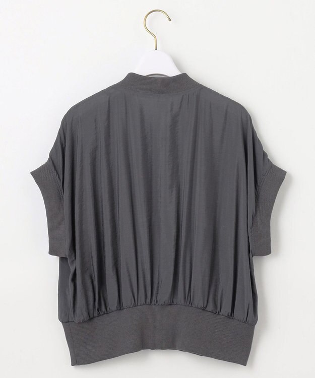 ANY SIS 【洗える】シアージレ ブルゾン チャコール