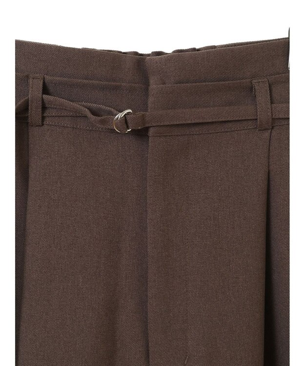 earth music&ecology ベルト付きワイドパンツ Brown