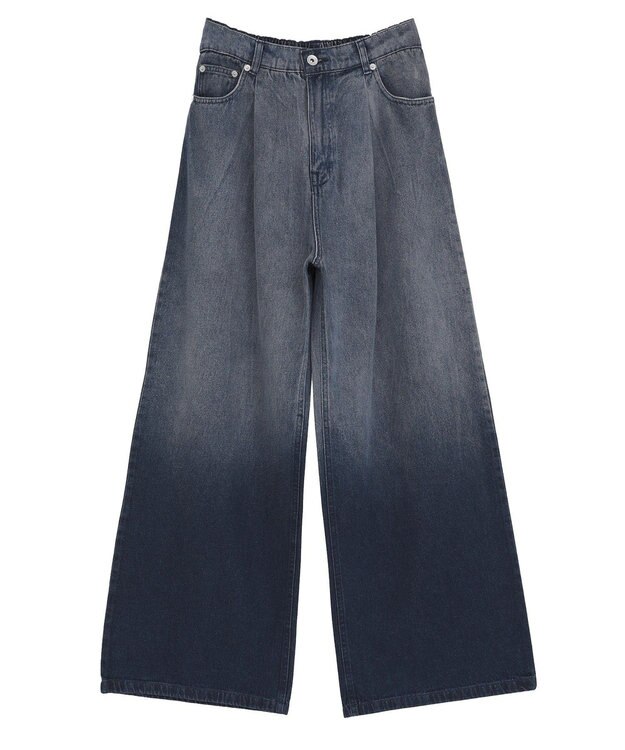 Green Parks ・ＳＵＧＡＲ　ＳＰＯＯＮ　デニムワイドパンツ Purple