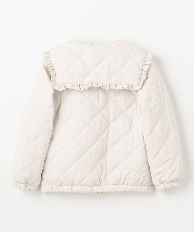 ANY KIDS ハートキルティングブルゾン ミルキーベージュ