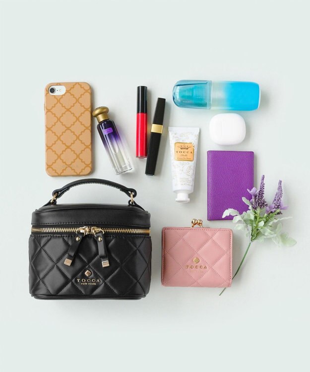 TOCCA 【ヨンアさんコラボ】PILA VANITY BAG ヴァニティ バッグ ブラック系